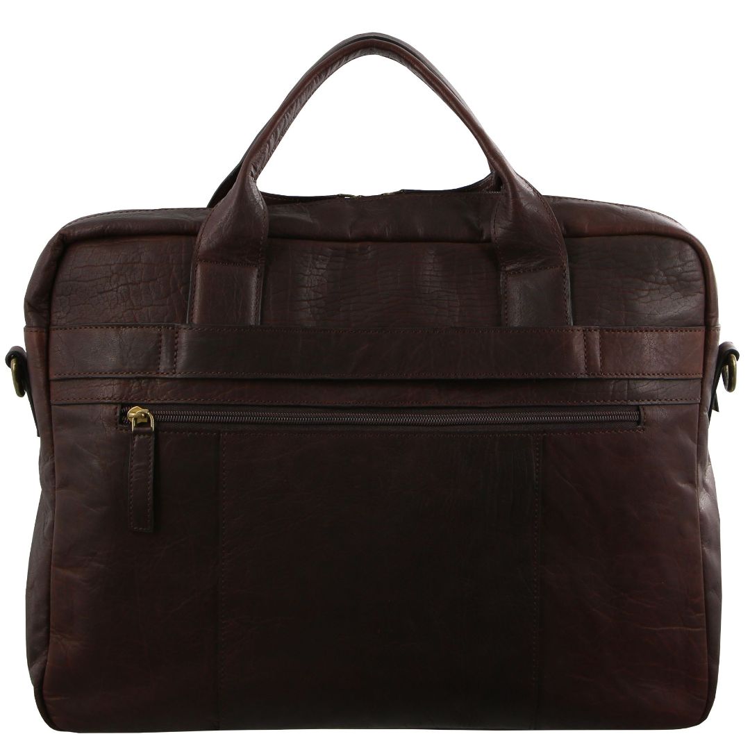 Pierre Cardin Rustic Leather Computer Bag