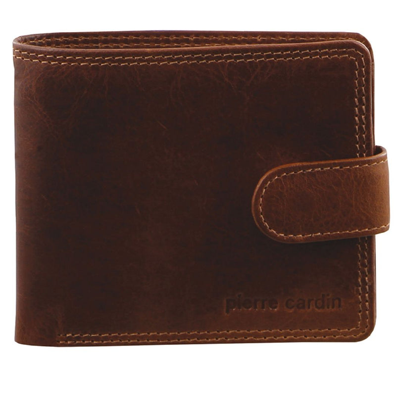Pierre Cardin Rustic Leather Men's Wallet in Cognac (PC2813)