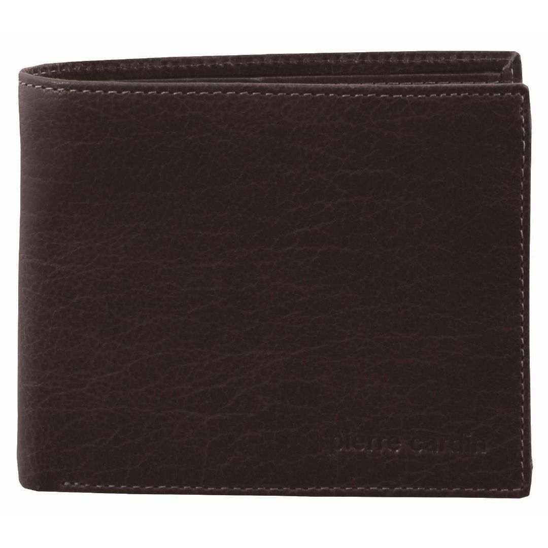 Pierre Cardin Rustic Leather Tri-Fold Men's Wallet in Brown