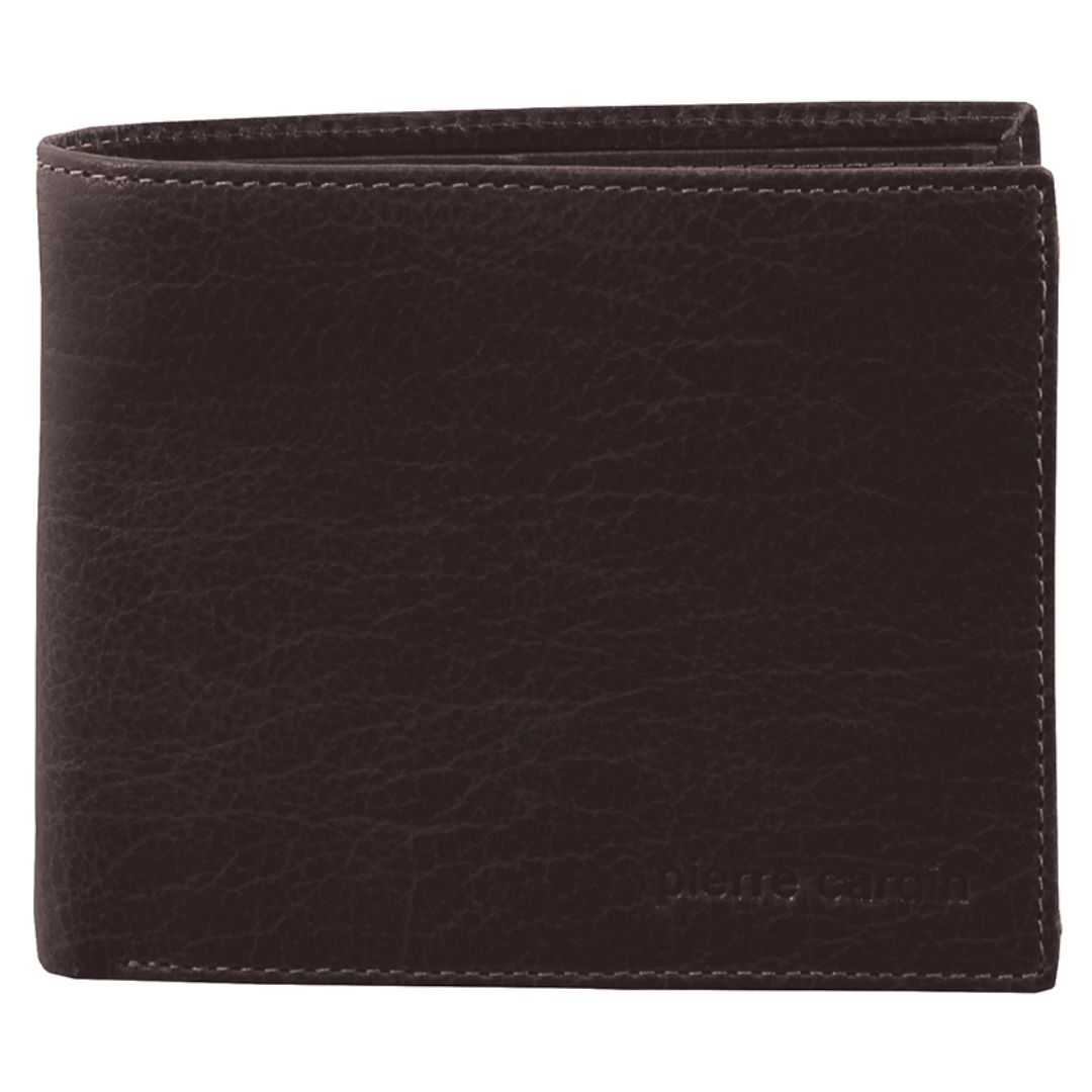 Pierre Cardin Rustic Leather Bi-Fold Men's Wallet in  Brown