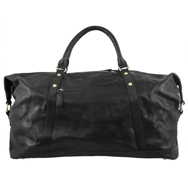 Pierre cardin rustic leather sale overnight bag