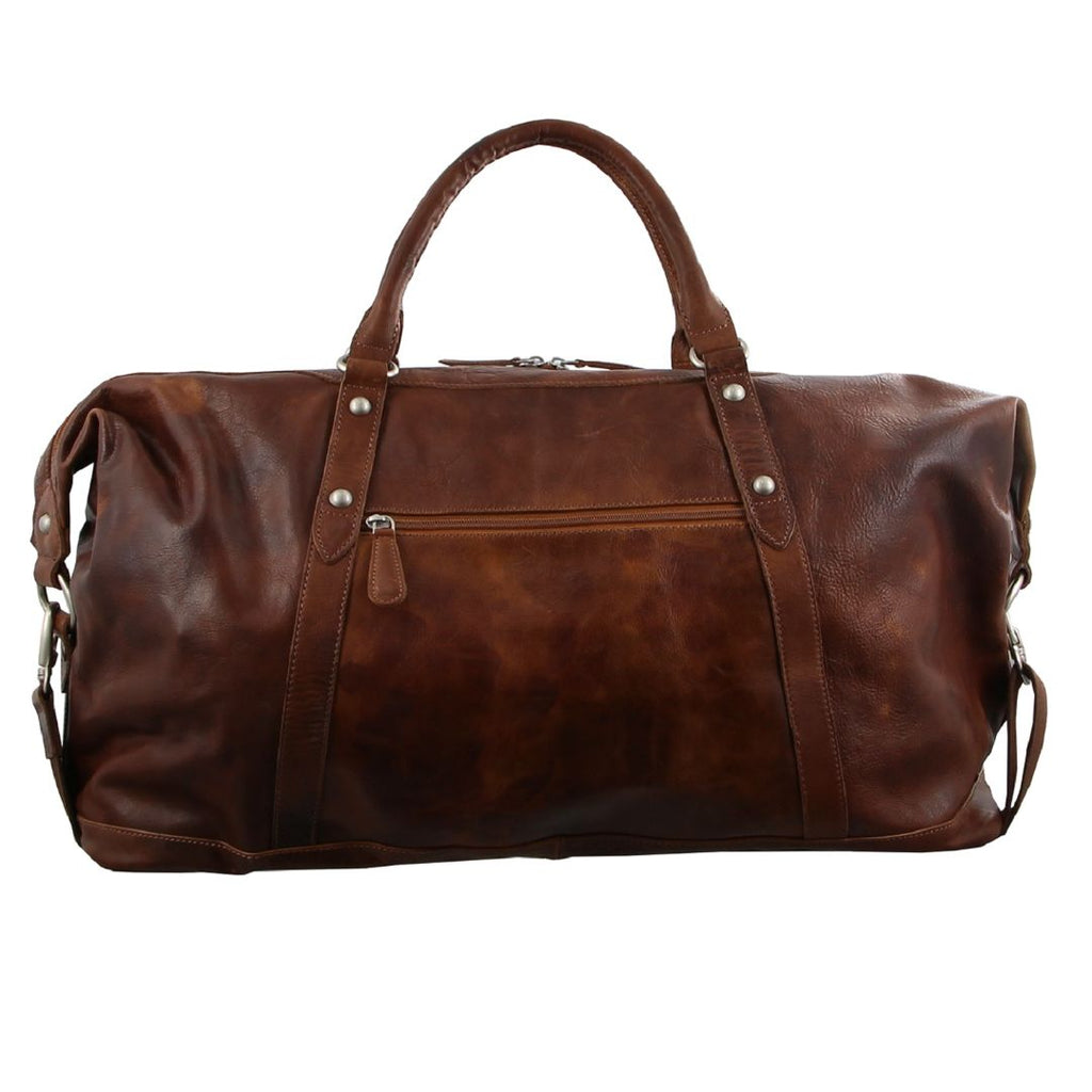 Pierre Cardin Rustic Leather Business/Overnight Bag