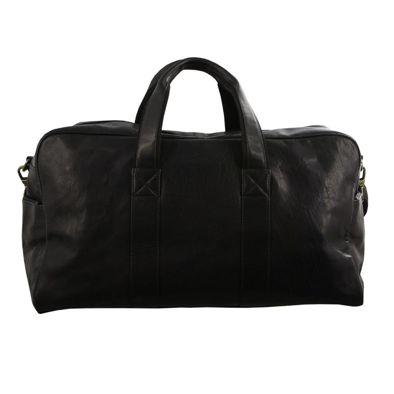 Pierre Cardin Rustic Leather Business/Overnight Bag in Black (PC2825)