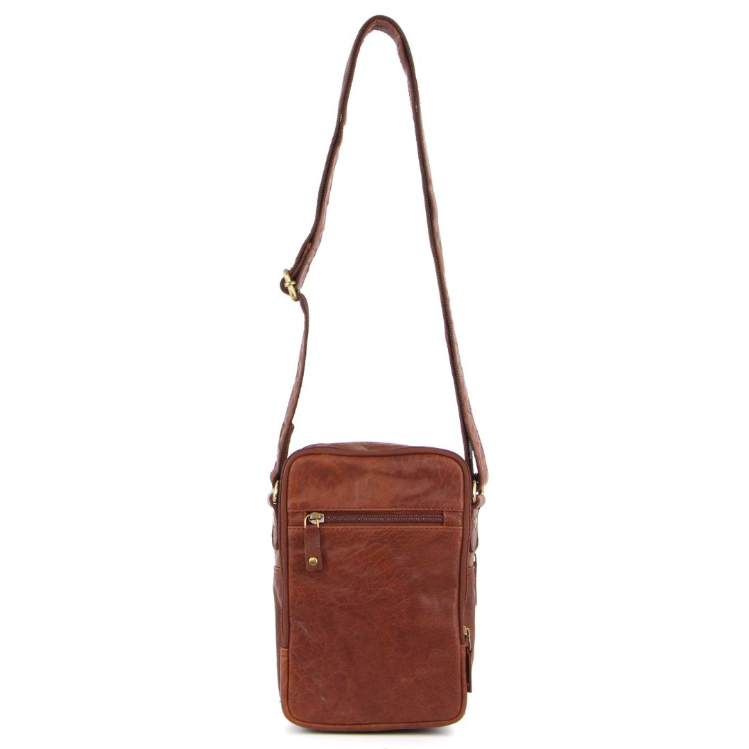 Pierre Cardin Rustic Leather Crossbody Bag