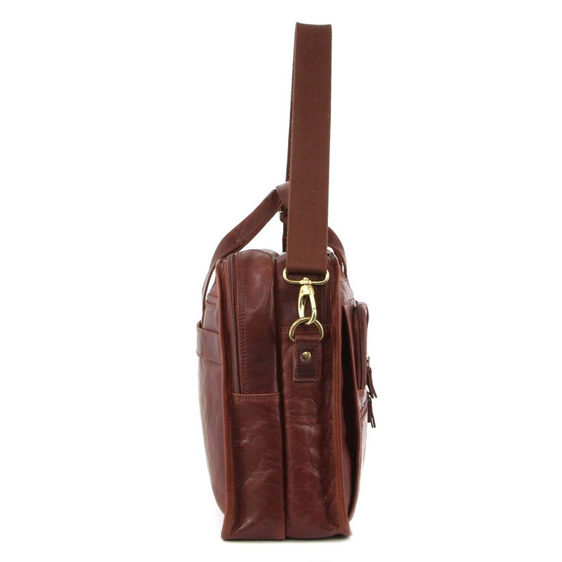 Pierre Cardin Rustic Leather Computer Bag