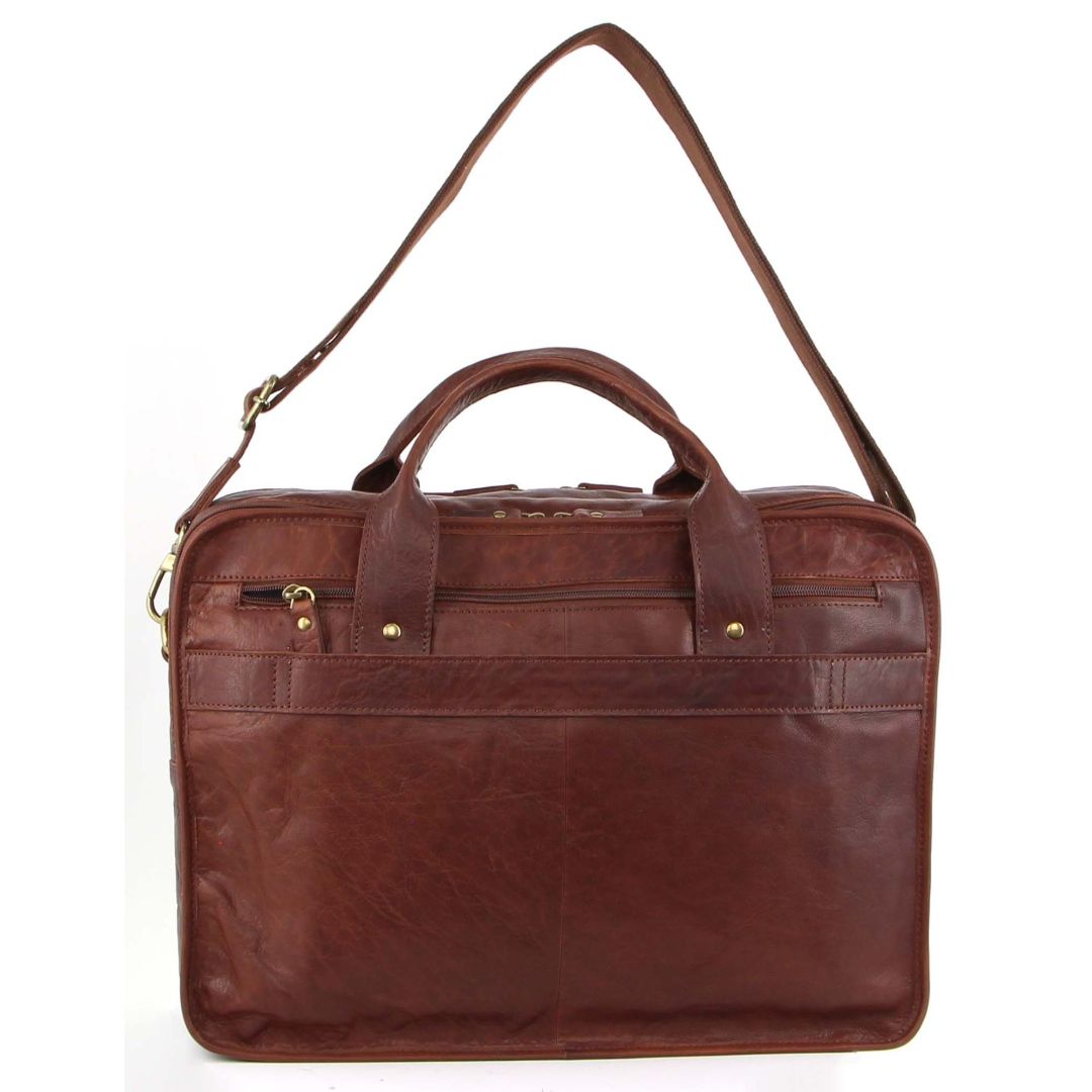 Pierre Cardin Rustic Leather Computer Bag