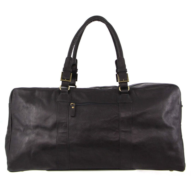 Pierre Cardin Rustic Leather Business/Overnight Bag in Black (PC3139)