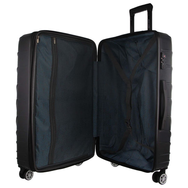 Pierre Cardin Hard Shell 3-Piece Luggage Set in Black (PC3248 BLK)
