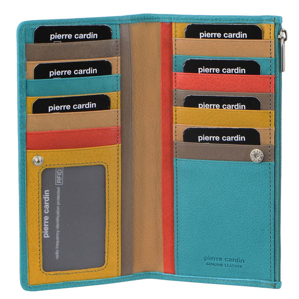 Pierre Cardin Ladies MultiColor Leather Bi-Fold Wallet