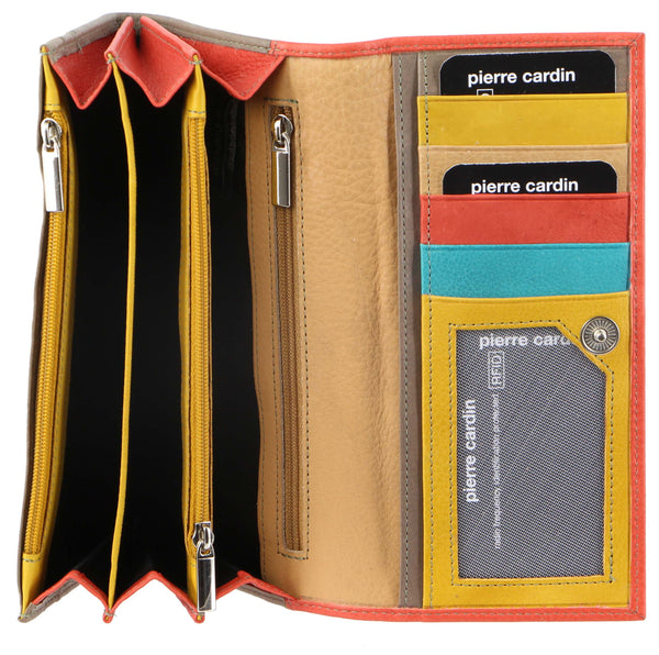 Pierre Cardin Multi Color Leather Ladies Wallet