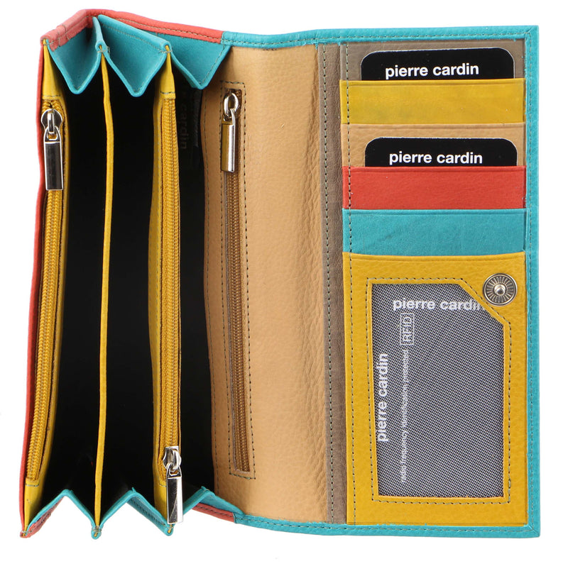 Pierre Cardin Multi Colour Leather Ladies Wallet