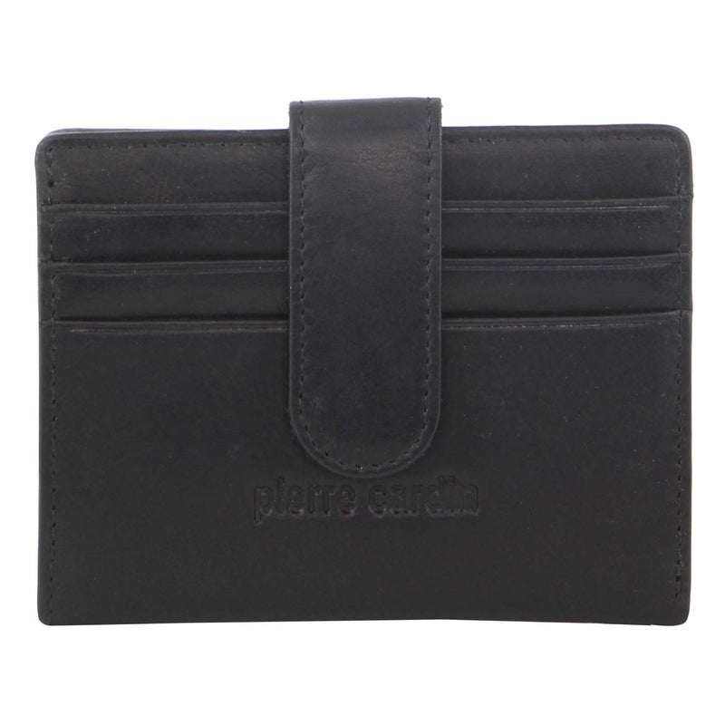 Pierre Cardin Men's Leather  Bi-Fold Card Holder/Wallet in Black (PC 3308)