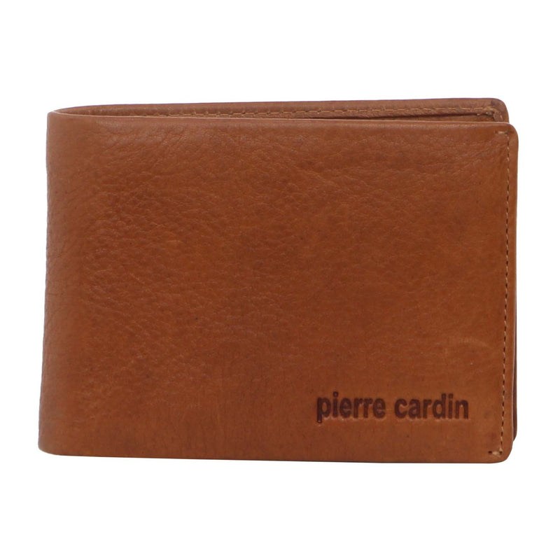 Pierre Cardin Rustic Leather Mens Bi-Fold Wallet
