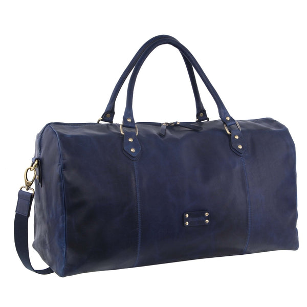 Pierre Cardin Smooth Leather Overnight Bag in Midnight (PC 3335)