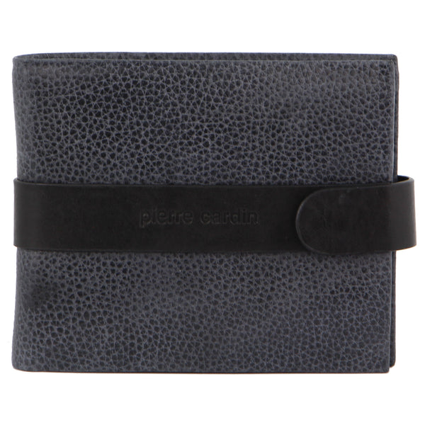 Pierre Cardin Men's Leather Tab Wallet in Black (PC 3460 BLK)