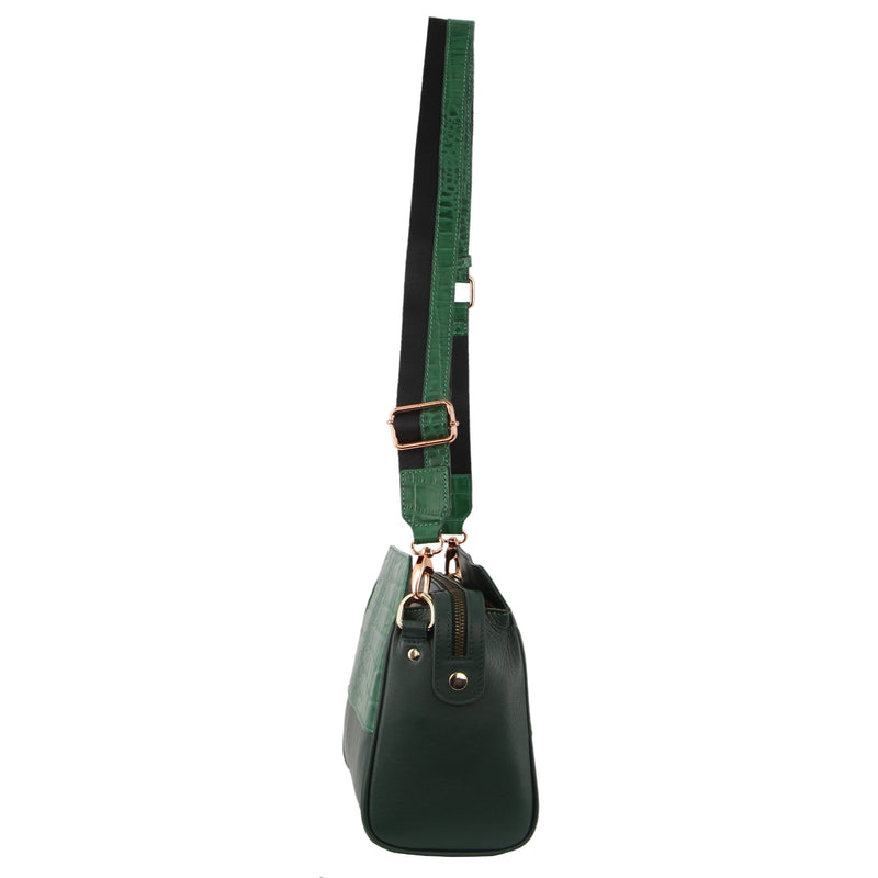 Pierre Cardin Croc-Embossed Leather Cross-Body Bag