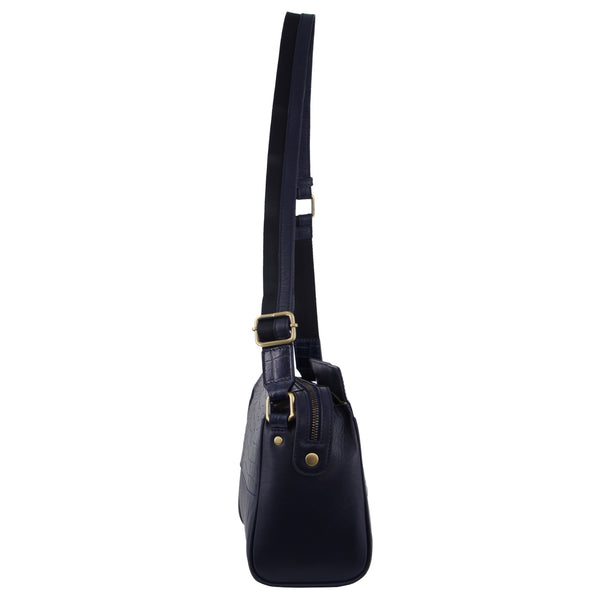 Pierre Cardin Croc-Embossed Leather Cross-Body Bag