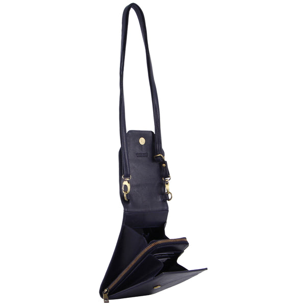 Pierre Cardin Leather Crossbody Phone Wallet Bag