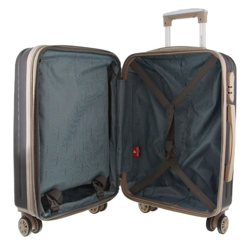 Pierre Cardin 54cm Cabin Hard-Shell Suitcase in Black (PC 3551C)