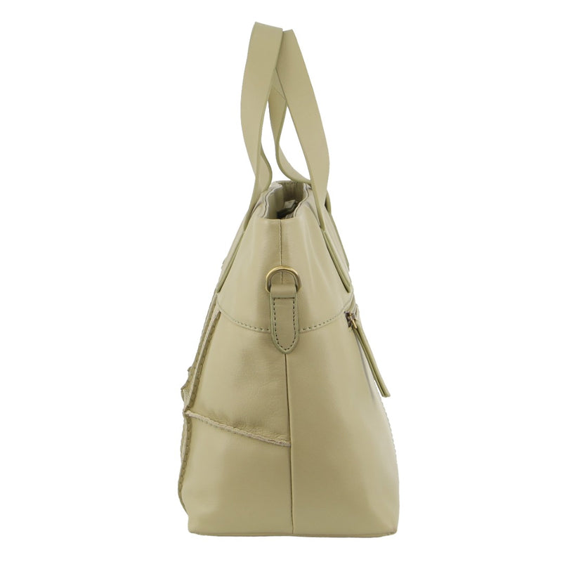 Pierre Cardin Ladies Leather Stitch-design Handbag