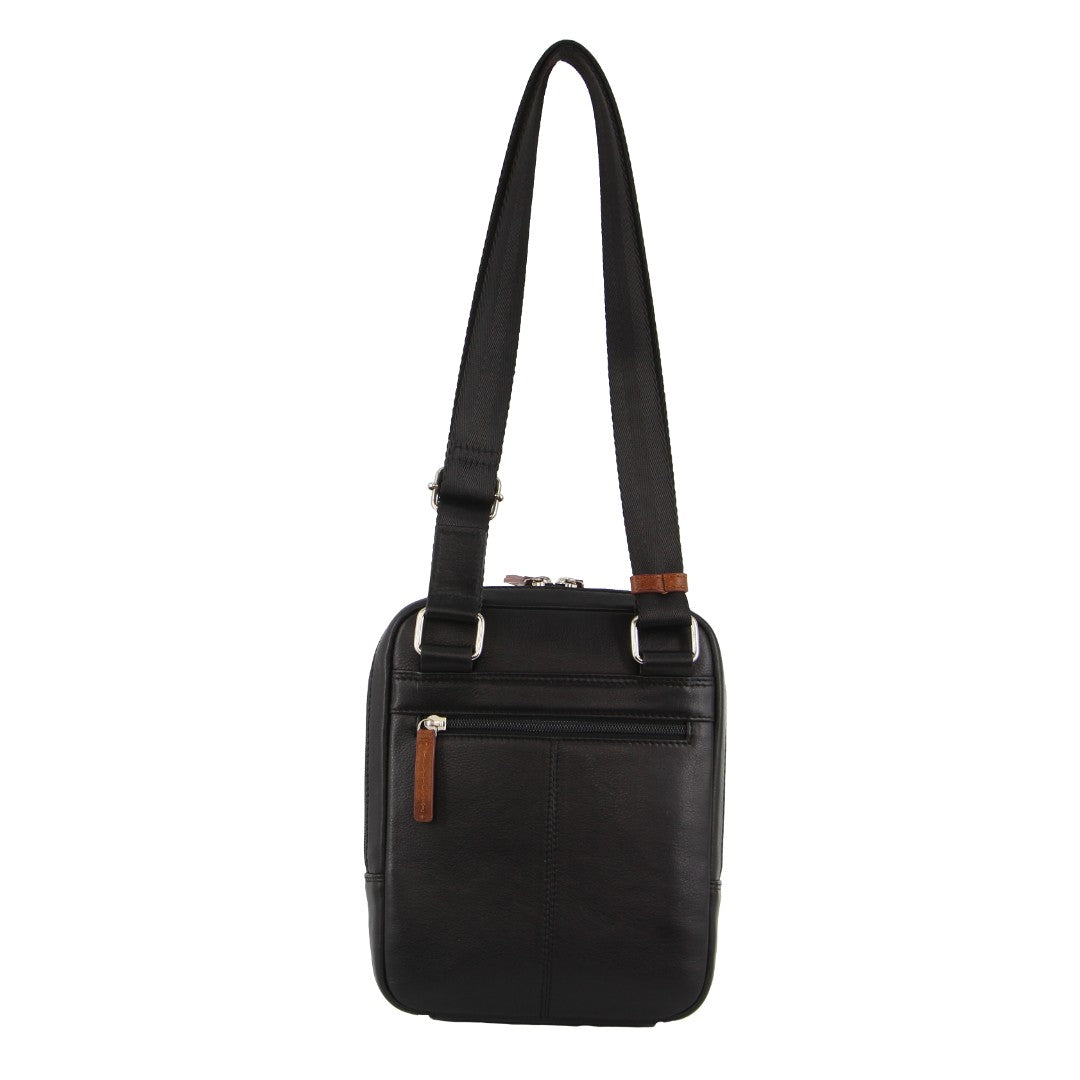 Pierre Cardin Leather Unisex Cross-Body Bag