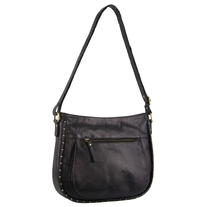 Pierre Cardin Ladies Leather Stud Detail Cross-body Bag