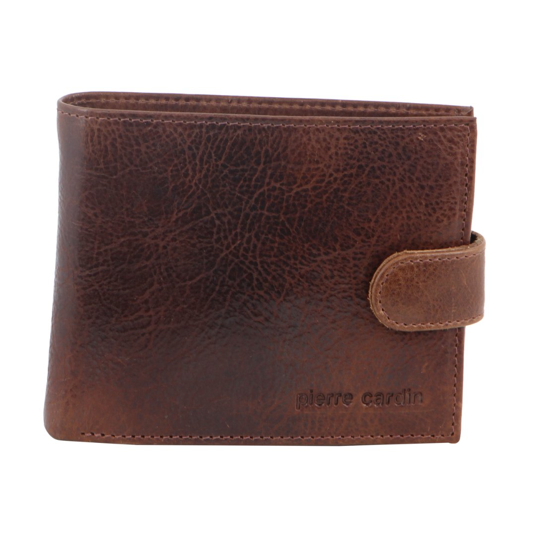 Pierre Cardin Italian Leather Men's Wallet/Card Holder in Cognac