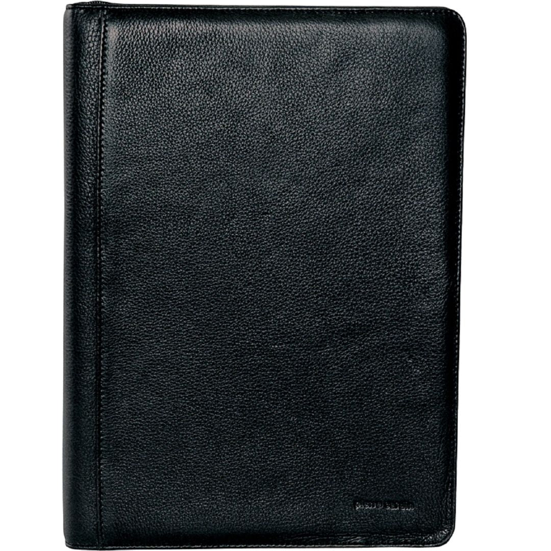Pierre Cardin Leather A4 Business Compendium/Folio in Black