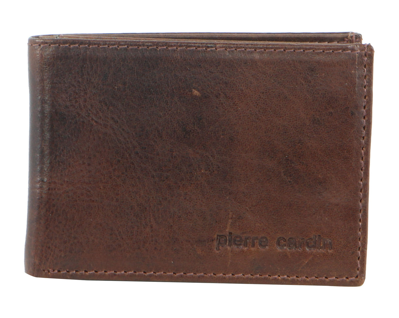 Pierre Cardin Italian Leather Bi-Fold  Men's Wallet in Black