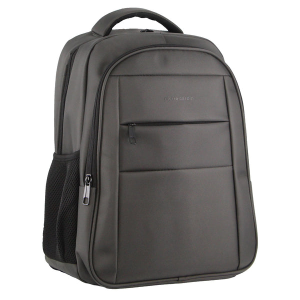 Pierre Cardin Travel & Business Backpack with Built-in USB Port in Dark Grey (PC 3627)