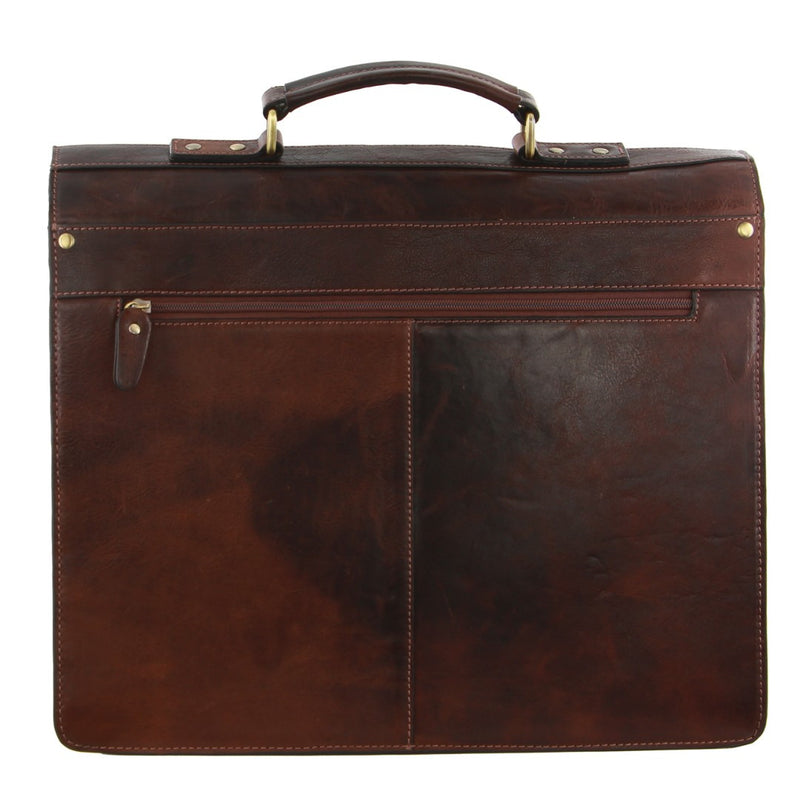 Pierre Cardin Men's Leather Business/Computer Bag