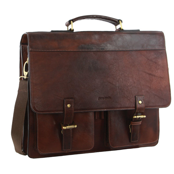 Pierre Cardin Men's Leather Business/Computer Bag