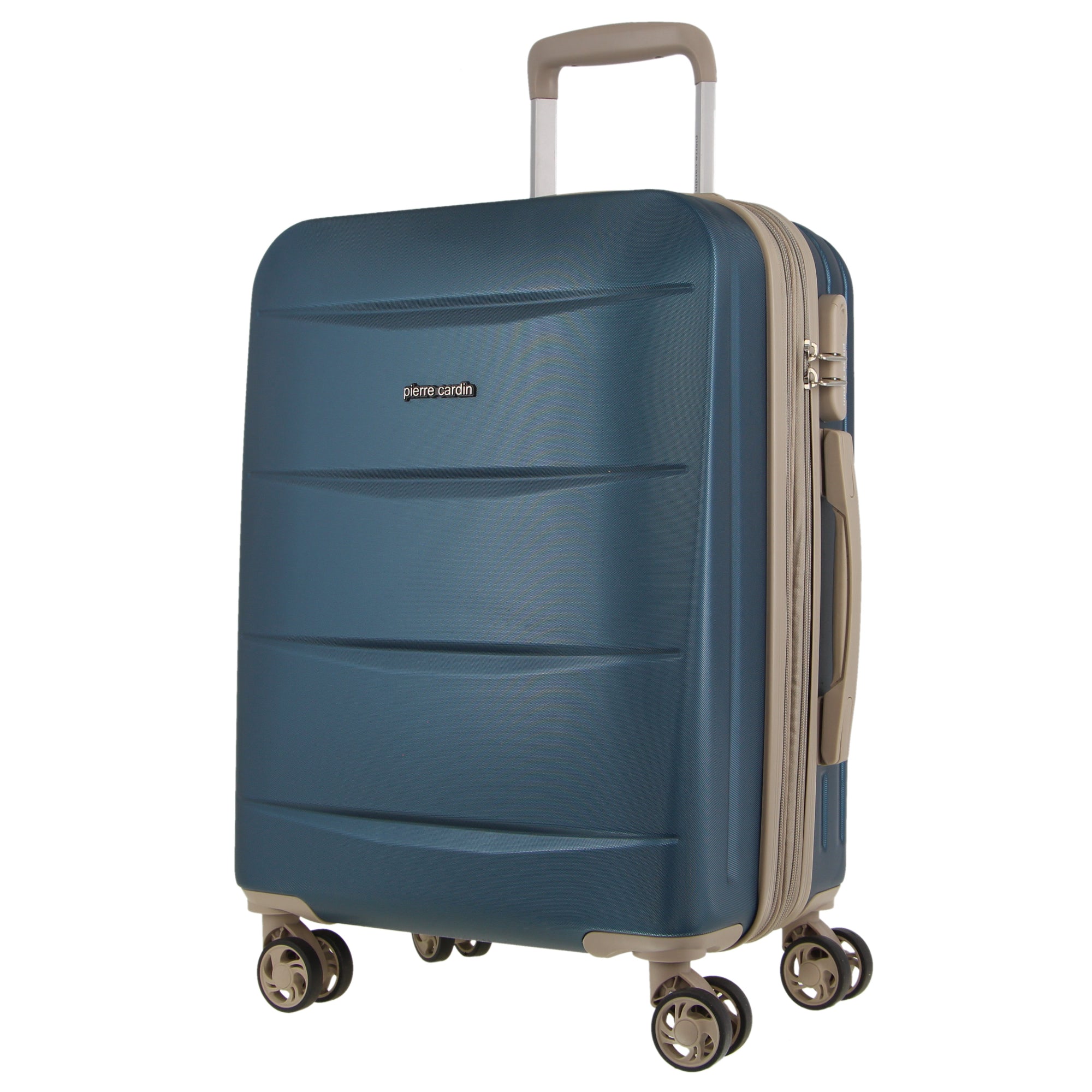 Pierre Cardin 54cm Cabin Hard-Shell Suitcase in Blue