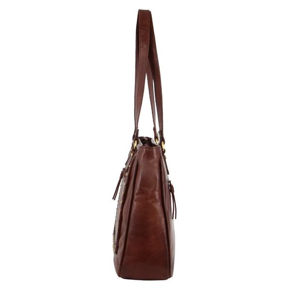 Pierre Cardin Ladies Leather Stud Detail Tote Bag